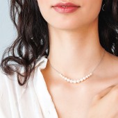 Colier argint cu perle albe DiAmanti SK23234N_W-G